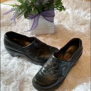 Ariat clogs 8 leather shoes comfy black studded